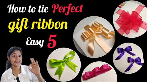 ribbon gift tutorial